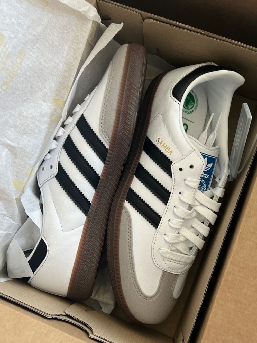 Adidas Samba Classic White Black Gum Sole Sneakers – Women’s